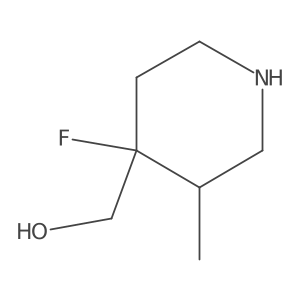 (4-Fluoro-3-methylpiperidin-4-yl)methanol Structure