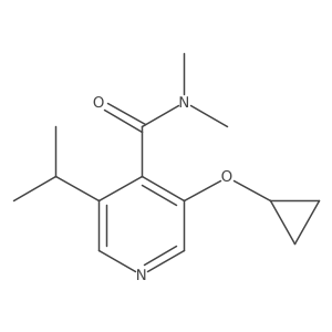 3-Cyclopropoxy-5-isopropyl-N,N-dimethylisonicotinamide Structure