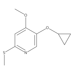 5-Cyclopropoxy-4-methoxy-2-(methylthio)pyridine结构式