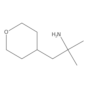 2-Methyl-1-(oxan-4-yl)propan-2-amine结构式