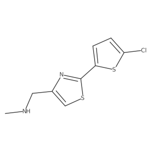 1-(2-(5-chlorothiophen-2-yl)thiazol-4-yl)-N-methylmethanamine Structure