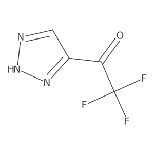 4-Trifluoroacetyl-1h-1,2,3-triazole结构式