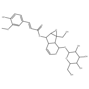 6-O-trans-Feruloylcatalpol Structure