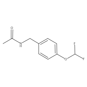 n-(4-(Difluoromethoxy)benzyl)acetamide结构式