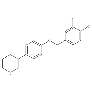 Piperidine, 3-[4-[(3,4-dichlorophenyl)methoxy]phenyl]-结构式