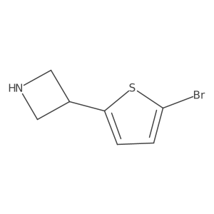 3-(5-Bromothiophen-2-yl)azetidine Structure