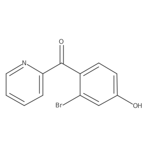 2-(2-Bromo-4-hydroxybenzoyl)pyridine Structure
