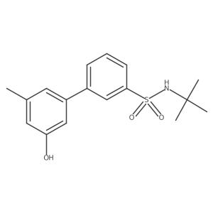 5-(3-t-Butylsulfamoylphenyl)-3-methylphenol结构式
