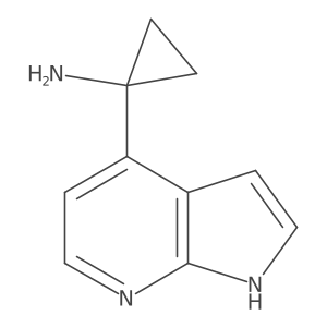 1-(1H-pyrrolo[2,3-b]pyridin-4-yl)cyclopropan-1-amine结构式