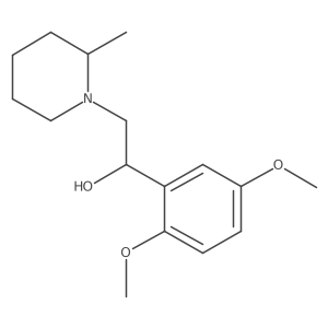 1-Piperidineethanol, I+/--(2,5-dimethoxyphenyl)-2-methyl-结构式