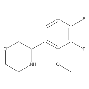 3-(3,4-Difluoro-2-methoxyphenyl)morpholine结构式