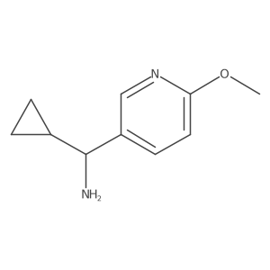 Cyclopropyl(6-methoxypyridin-3-yl)methanamine Structure