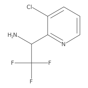 (R)-1-(3-Chloropyridin-2-yl)-2,2,2-trifluoroethanamine结构式