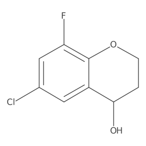 6-Chloro-8-fluorochroman-4-ol结构式
