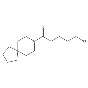 5-Chloro-1-(8-azaspiro[4.5]decan-8-yl)pentan-1-one结构式