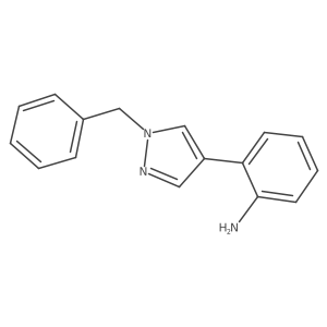 2-(1-Benzyl-1H-pyrazol-4-YL)aniline Structure