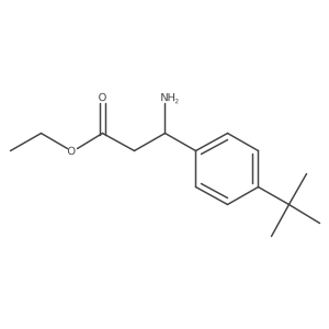 ethyl (3R)-3-amino-3-(4-tert-butylphenyl)propanoate Structure