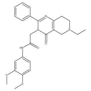 N-(3,4-dimethoxyphenyl)-2-(6-ethyl-4-oxo-2-phenyl-5,6,7,8-tetrahydropyrido[4,3-d]pyrimidin-3(4H)-yl)acetamide Structure