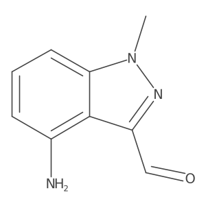 4-Amino-1-methyl-1H-indazole-3-carbaldehyde结构式