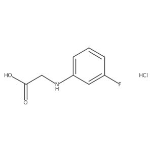 2-[(3-Fluorophenyl)amino]acetic acid hydrochloride Structure