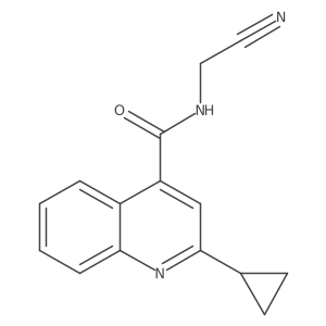 N-(cyanomethyl)-2-cyclopropylquinoline-4-carboxamide Structure