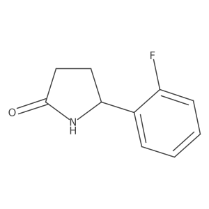 5-(2-Fluorophenyl)pyrrolidin-2-one结构式
