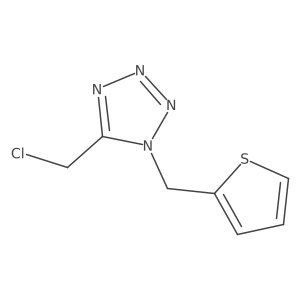 5-(chloromethyl)-1-[(thiophen-2-yl)methyl]-1H-1,2,3,4-tetrazole Structure