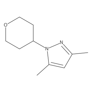 3,5-dimethyl-1-(oxan-4-yl)-1H-pyrazole结构式
