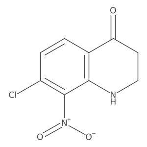7-chloro-2,3-dihydro-8-nitro-4(1H)-quinolinone Structure