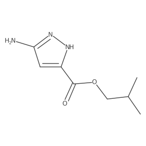 2-methylpropyl 5-amino-1H-pyrazole-3-carboxylate结构式