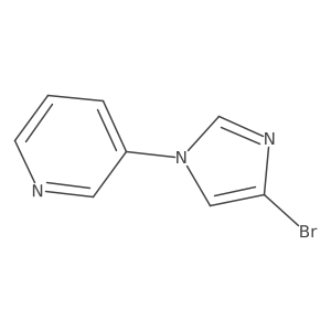 3-(4-Bromo-1H-imidazol-1-yl)pyridine结构式