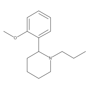 2-(2-Methoxyphenyl)-1-propylpiperidine结构式