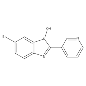 6-Bromo-1-hydroxy-2-pyridin-3-ylbenzimidazole Structure