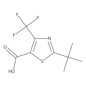 2-Tert-butyl-4-(trifluoromethyl)-1,3-thiazole-5-carboxylic acid Structure