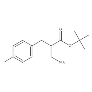 Tert-butyl 3-amino-2-[(4-fluorophenyl)methyl]propanoate结构式