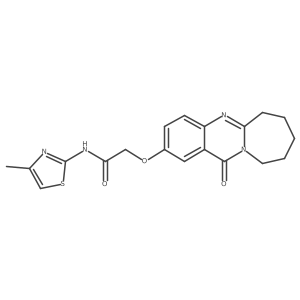N-(4-methyl-1,3-thiazol-2-yl)-2-[(12-oxo-6,7,8,9,10,12-hexahydroazepino[2,1-b]quinazolin-2-yl)oxy]acetamide Structure