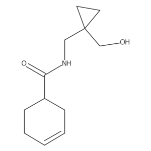 N-((1-(hydroxymethyl)cyclopropyl)methyl)cyclohex-3-enecarboxamide结构式