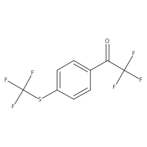 2,2,2-Trifluoro-1-(4-trifluoromethylsulfanyl-phenyl)-ethanone Structure