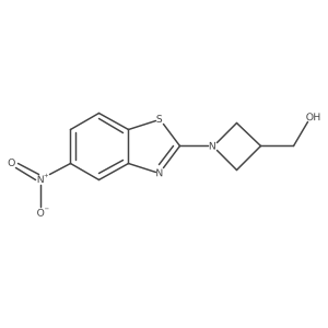 (1-(5-Nitrobenzo[d]thiazol-2-yl)azetidin-3-yl)methanol Structure