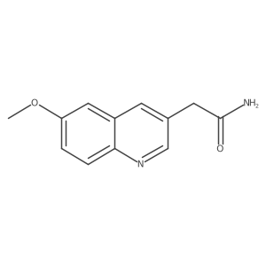 2-(6-Methoxyquinolin-3-yl)acetamide结构式
