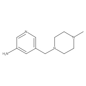 5-[(4-Methyl-1-piperazinyl)methyl]-3-pyridinamine结构式