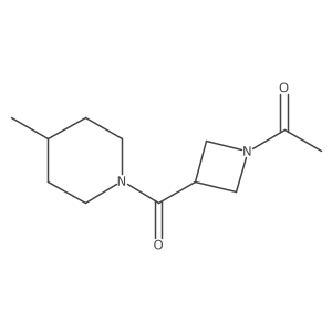 1-(3-(4-Methylpiperidine-1-carbonyl)azetidin-1-yl)ethanone Structure