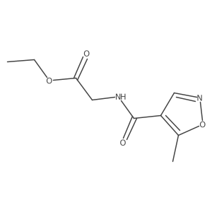 N-[(5-Methyl-4-isoxazolyl)carbonyl]glycine ethyl ester结构式