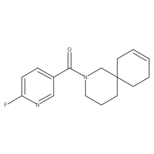 2-Azaspiro[5.5]undec-9-en-2-yl-(6-fluoropyridin-3-yl)methanone结构式