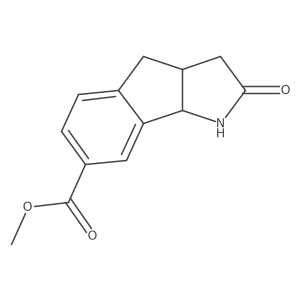 methyl 2-oxo-3,3a,4,8b-tetrahydro-1H-indeno[1,2-b]pyrrole-7-carboxylate结构式