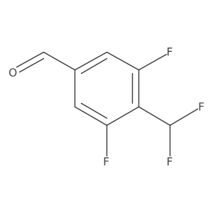 3,5-Difluoro-4-(difluoromethyl)benzaldehyde Structure