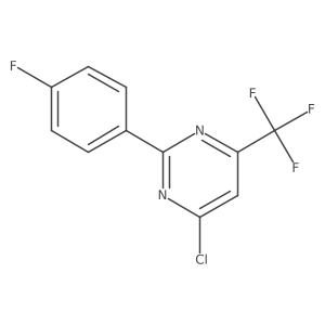 4-Chloro-2-(4-fluorophenyl)-6-(trifluoromethyl)pyrimidine结构式
