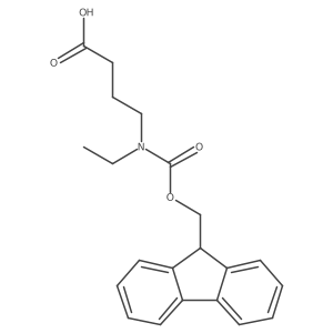 4-[ethyl(9H-fluoren-9-ylmethoxycarbonyl)amino]butanoic acid结构式