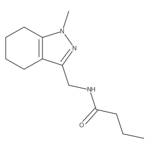 N-((1-methyl-4,5,6,7-tetrahydro-1H-indazol-3-yl)methyl)butyramide Structure