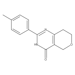 2-(P-Tolyl)-7,8-dihydro-3H-pyrano[4,3-D]pyrimidin-4(5H)-one结构式